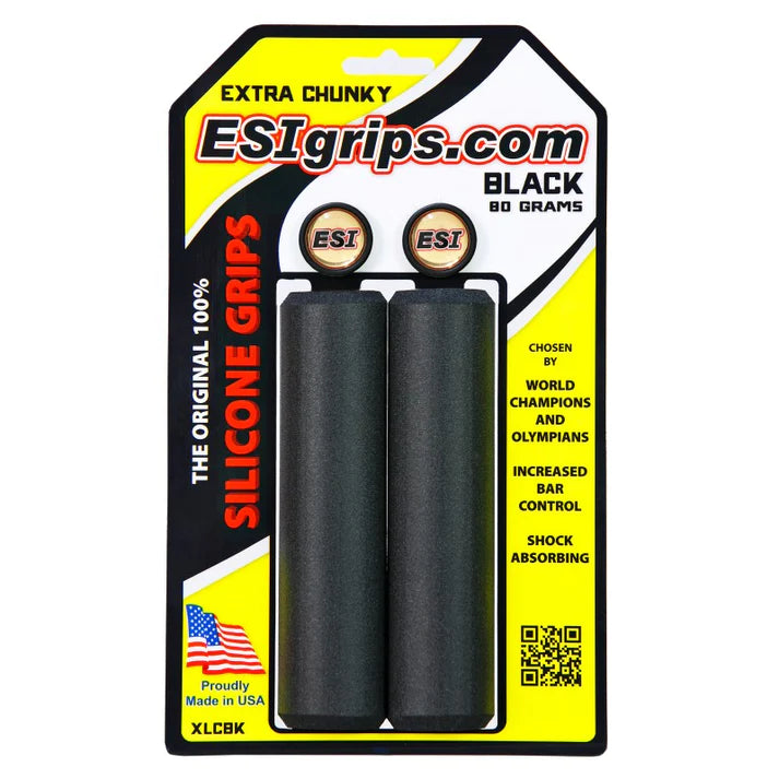 silikon fahrradgriffe ESI Grips EXTRA Chunky Silikon Griffe black – Citybiker.at
