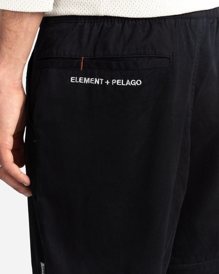 Pelago + Element Convertible Chillin Pant Flint Black