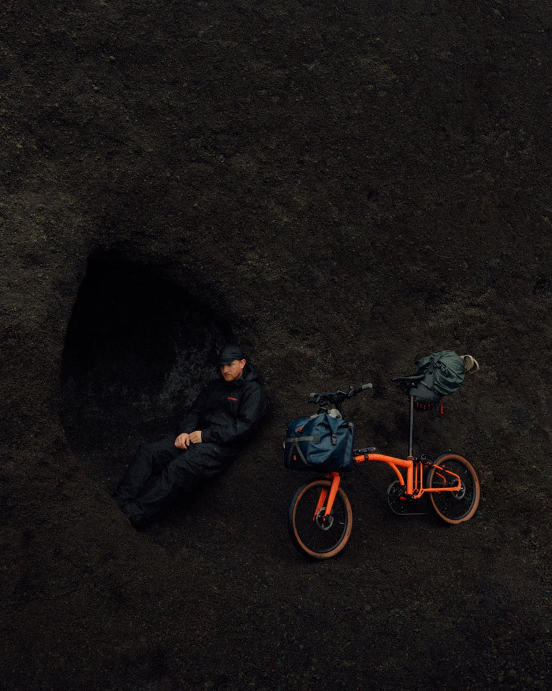 Faltrad Brompton G Line Space Black mit Dynamobeleuchtung