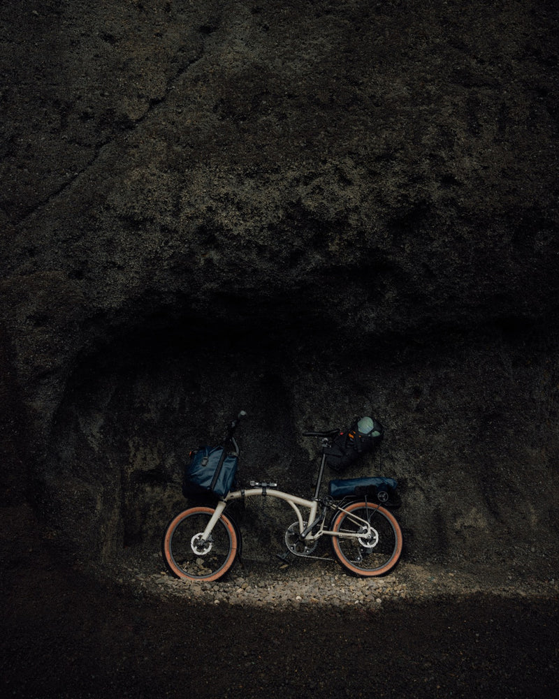 Faltrad Brompton G Line Space Black mit Dynamobeleuchtung