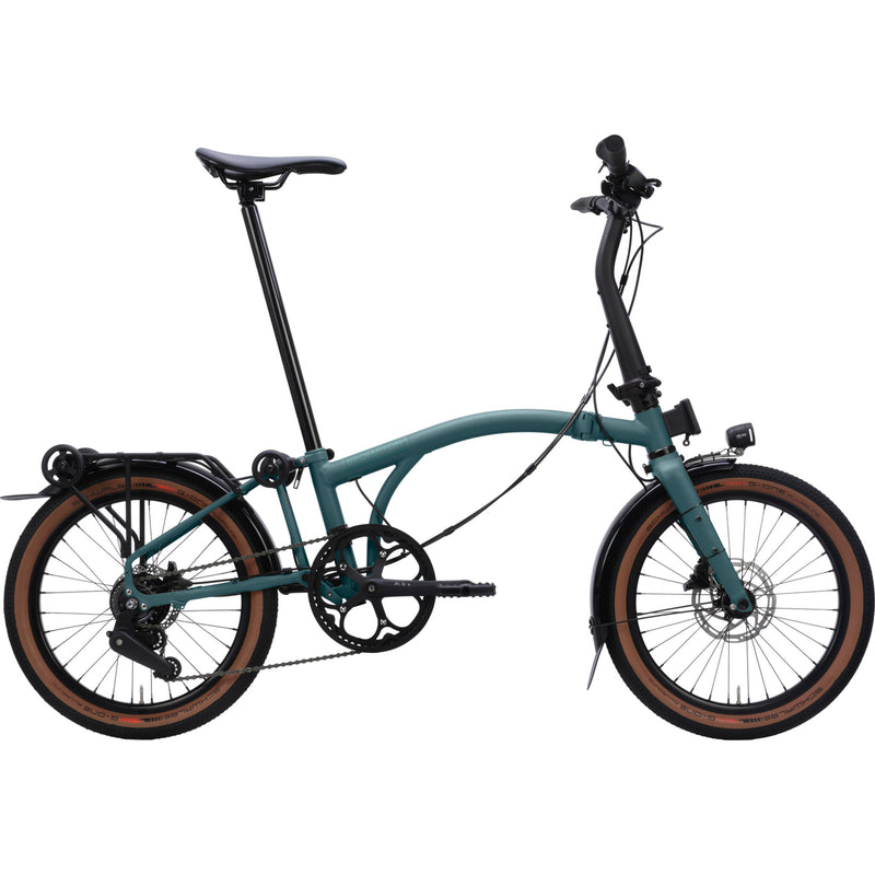 Faltrad Brompton G Line Forest Green mit Dynamobeleuchtung