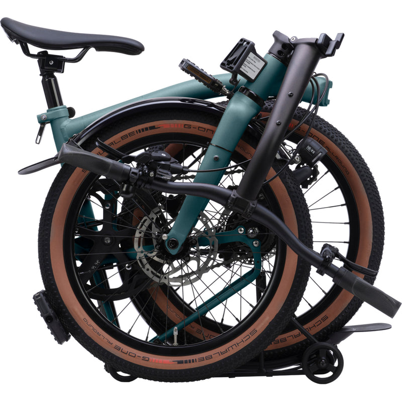 Faltrad Brompton G Line Forest Green mit Dynamobeleuchtung