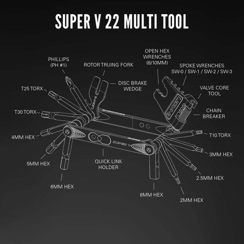 Lezyne Super V Multitool Black