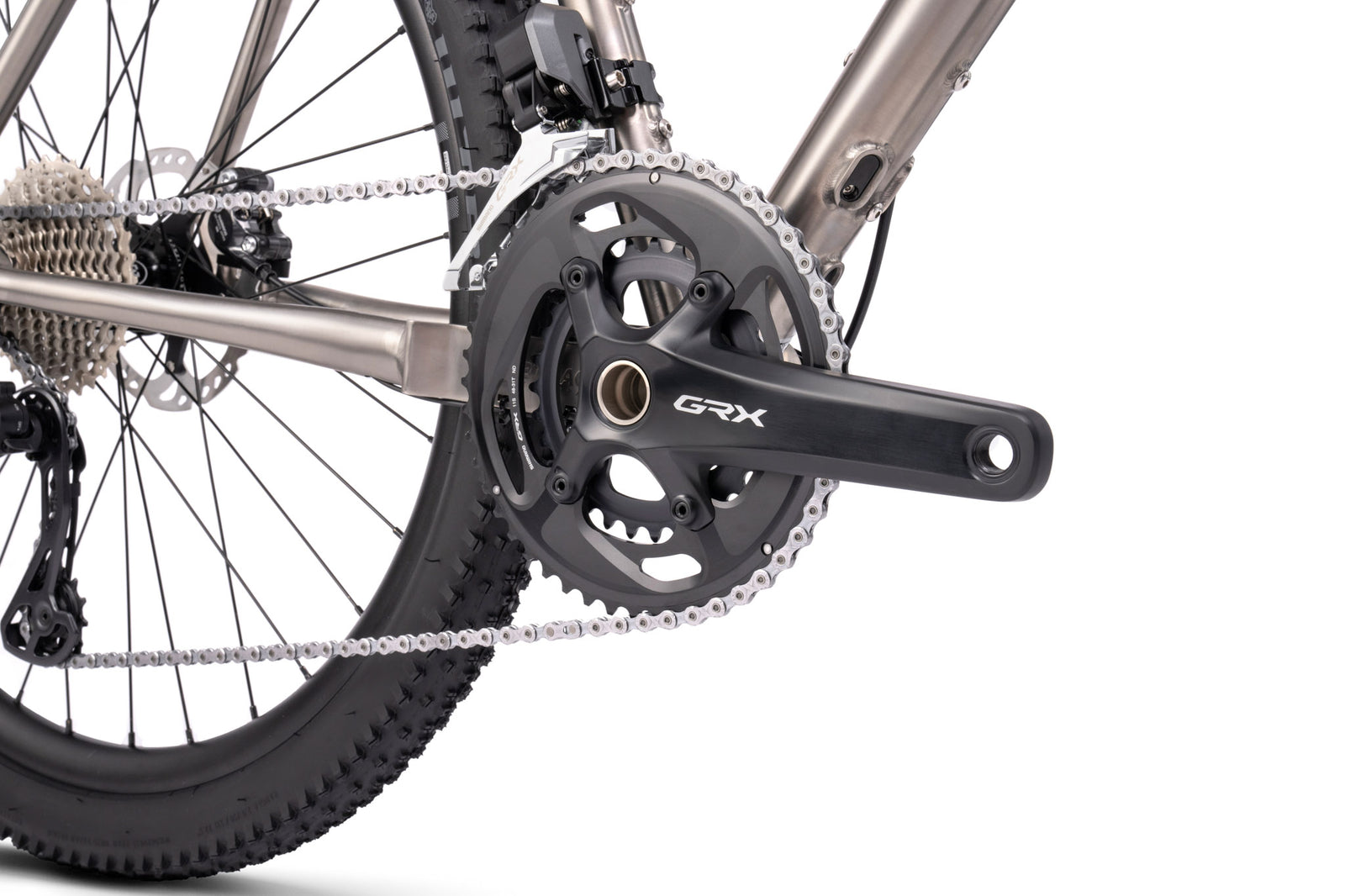 Bombtrack Hook EXT TI Titanium Black Gravel Bike 2024 Citybiker.at