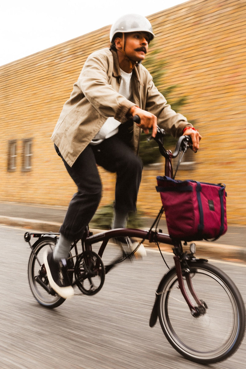 Tasche Brompton Basket Small Plum Red