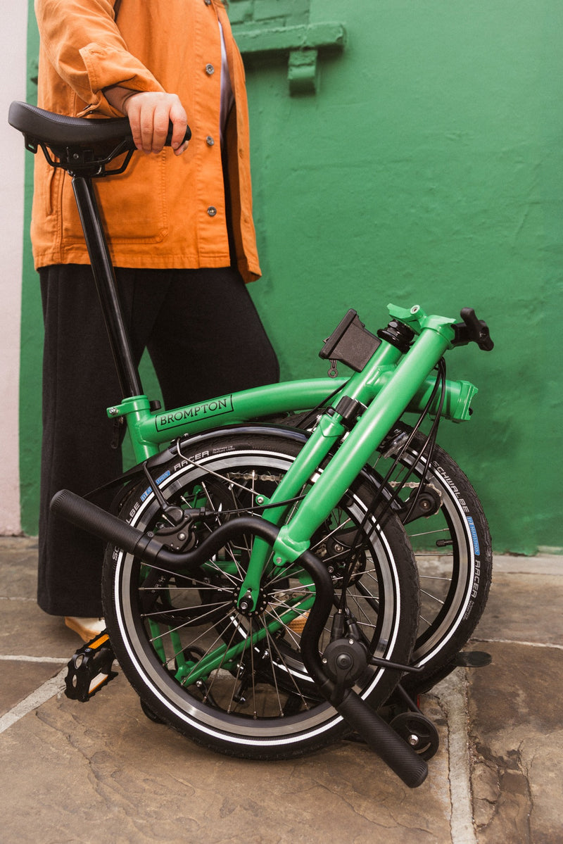 klappräder brompton Faltrad Brompton C Line High Palm Green 12-Gang – Citybiker.at