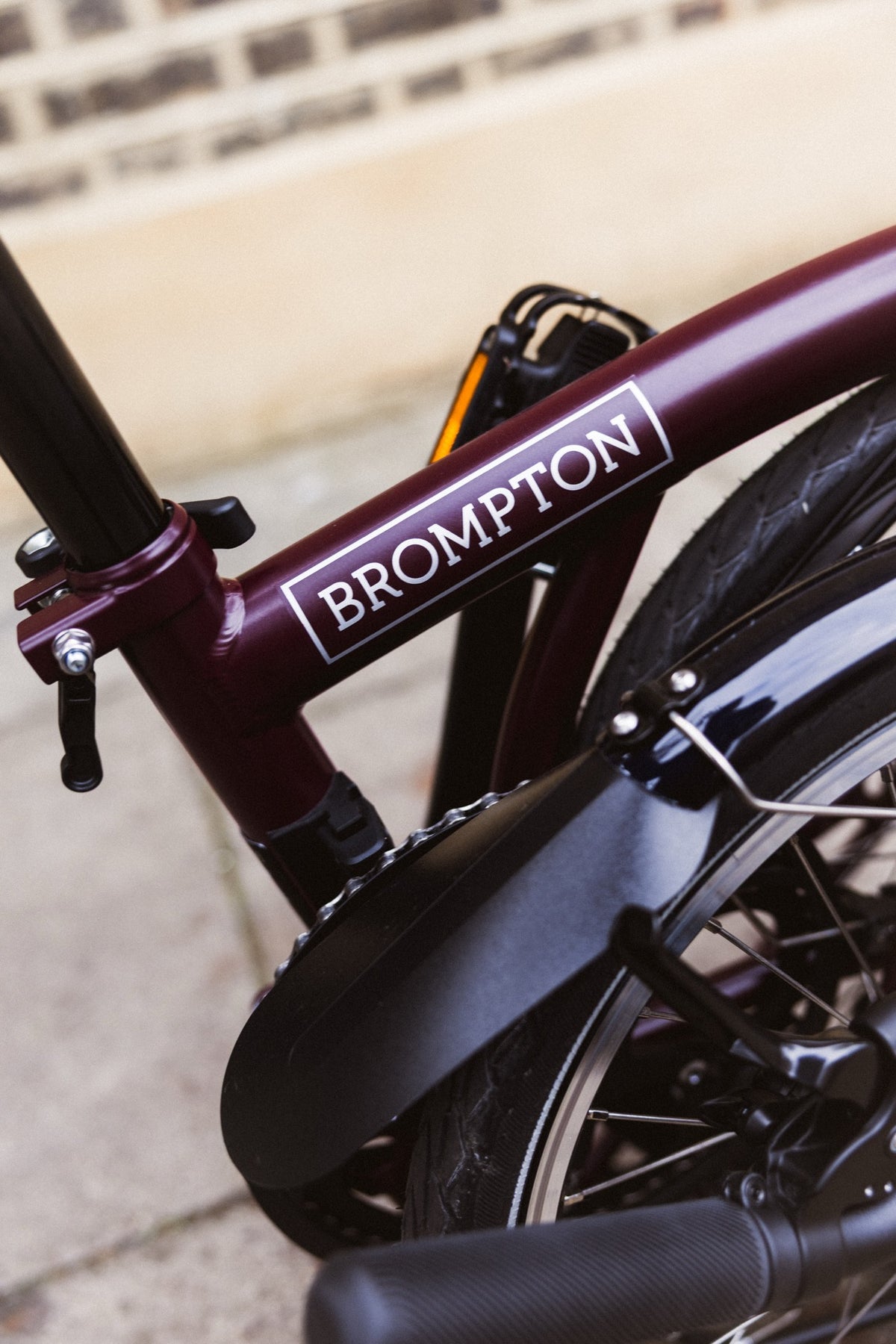Faltrad Brompton C Line Low Red Plum 12-Gang –