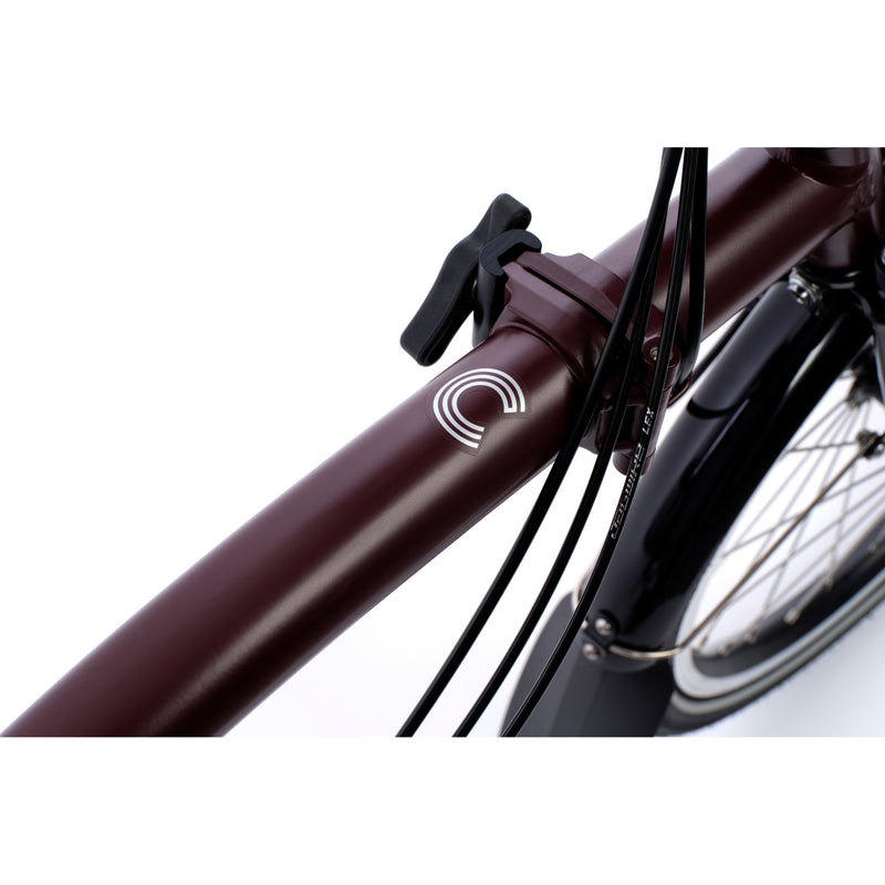 Faltrad Brompton C Line Explore Mid Red Plum 12-Gang