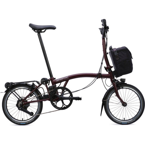 Faltrad Brompton Electric C Line Mid Red Plum