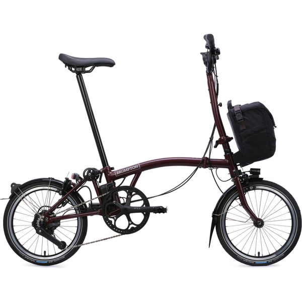 Faltrad Brompton Electric C Line High Red Plum