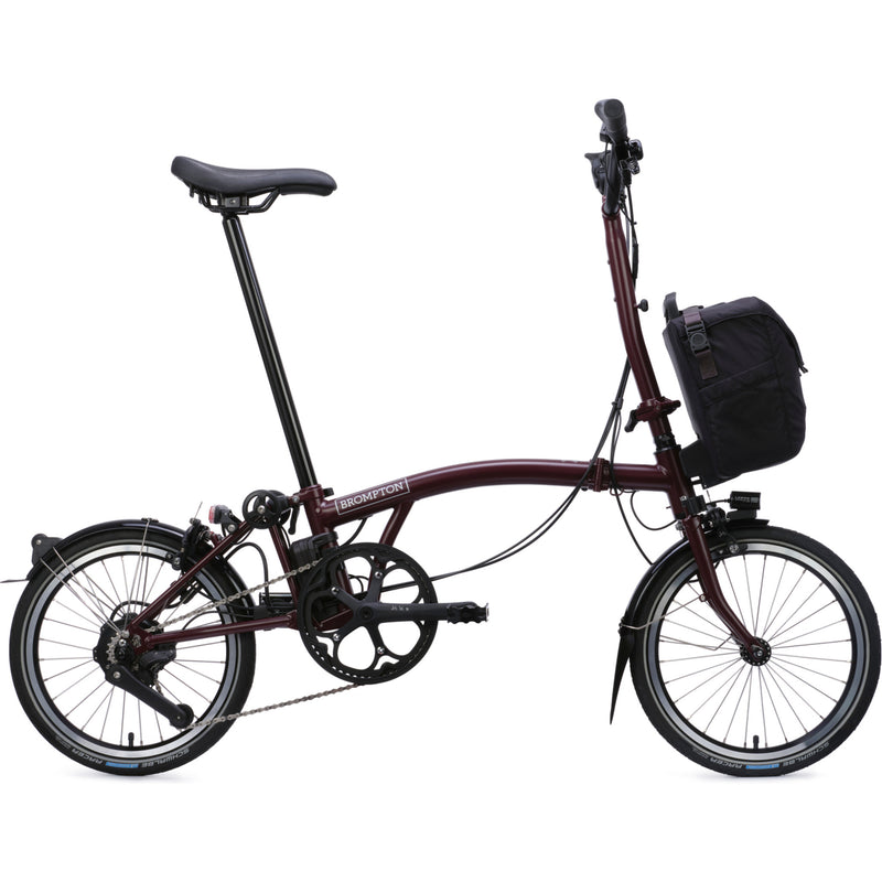 Faltrad Brompton Electric C Line High Red Plum