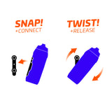 Trinkflasche KEEGO Titan Fidlock Twist black