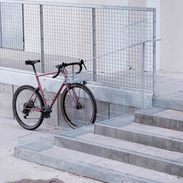 Fahrradkorb Manivelle mit Montagestreben schwarz
