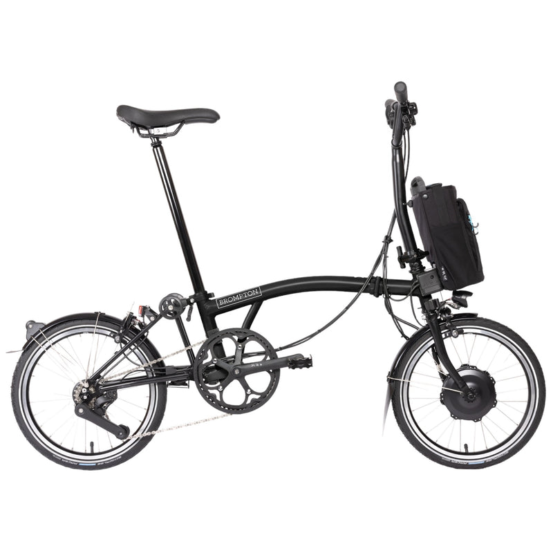 Faltrad Brompton Electric C Line Explore Mid Matt Black 12-Gang