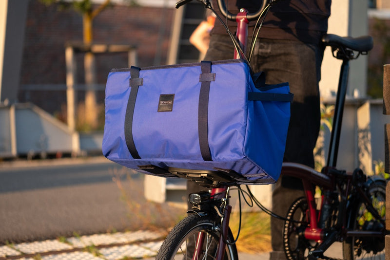 Tasche Brompton Electric Basket Large Blue