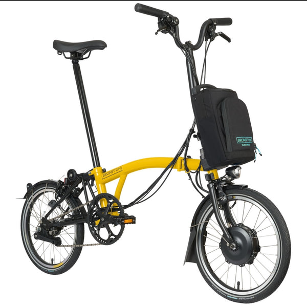 Faltrad Brompton Electric C Line Explore Mid Bumblebee Yellow 12-Gang
