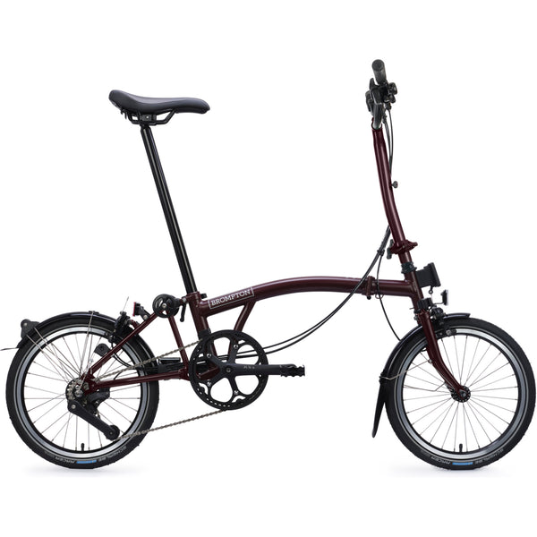 Faltrad Brompton C Line Explore High Red Plum 12-Gang