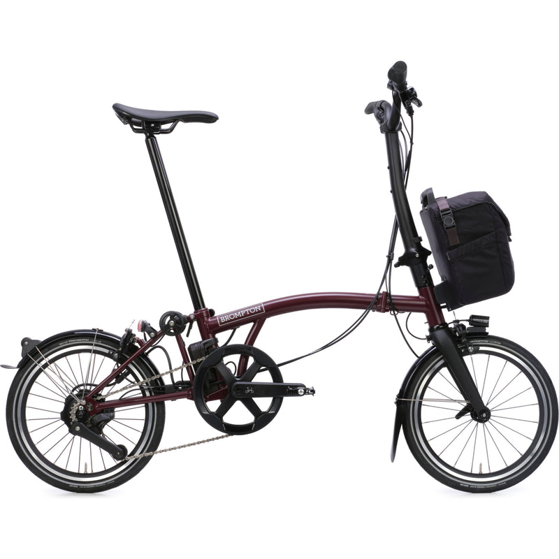 Faltrad Brompton Electric P Line High Red Plum
