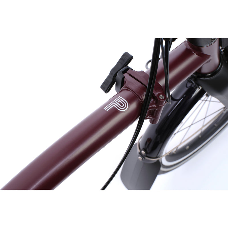 Faltrad Brompton Electric P Line High Red Plum