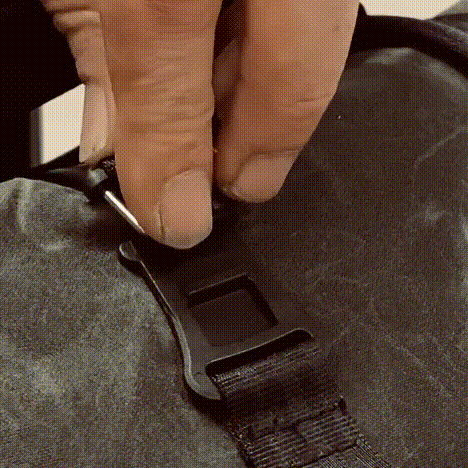 Lumabag Shorty Rucksack Waxed Canvas Black