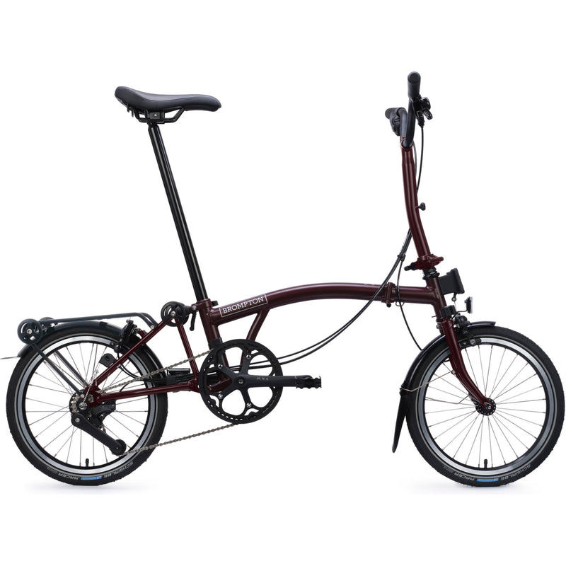 Faltrad Brompton C Line Explore Mid Red Plum 12-Gang