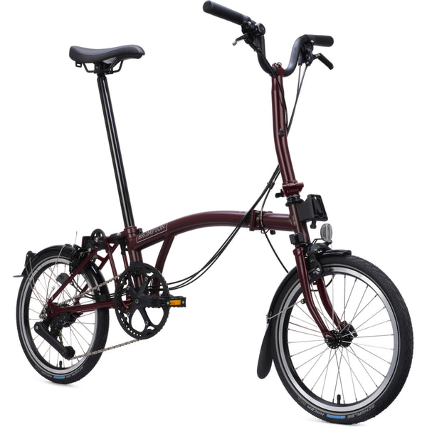 Faltrad Brompton C Line Explore Mid Red Plum 12-Gang