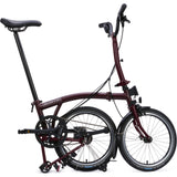 Faltrad Brompton C Line Explore Mid Red Plum 12-Gang