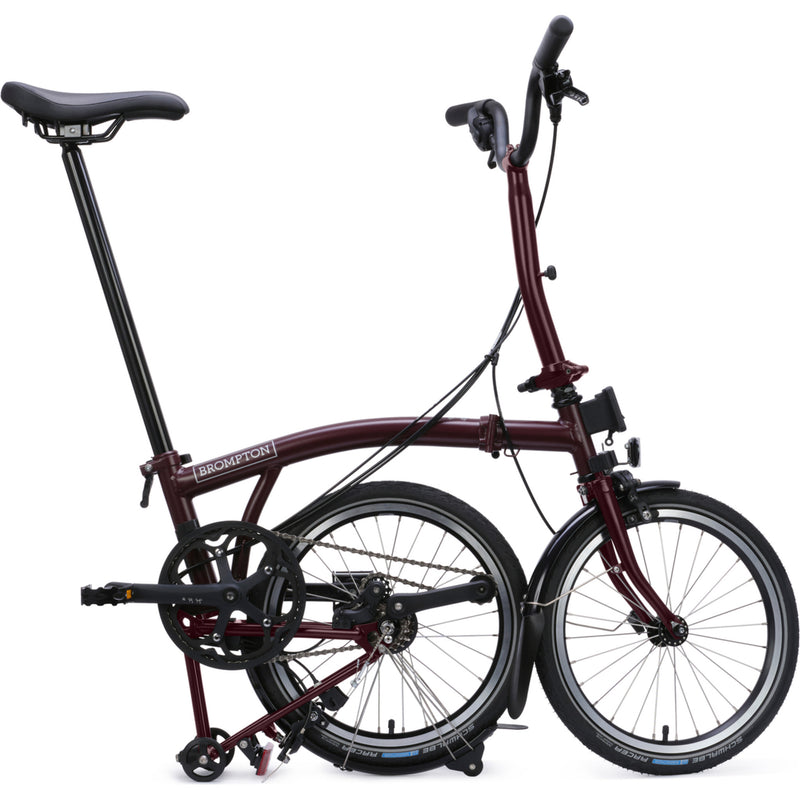 Faltrad Brompton C Line Explore Mid Red Plum 12-Gang