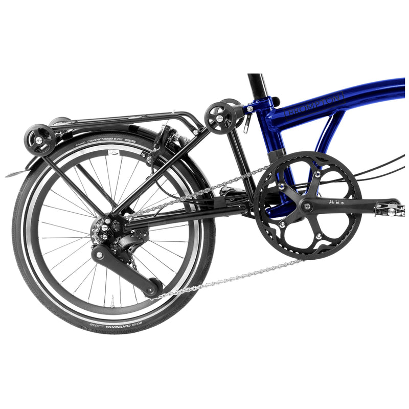 Brompton P Line Explore High Bolt Blue Lacquer 12-Gang