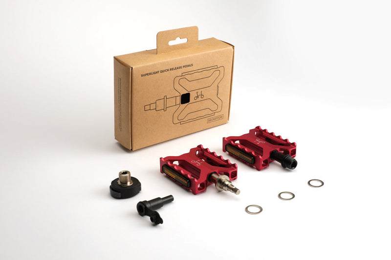 brompton superlight qr pedals ColourLab Quick Release Rot – Technic Gear 24 Tooth with 1 Axle Hole The fitting is simple Size:40 / M7 Klickfix Hundekorb GTA Plus