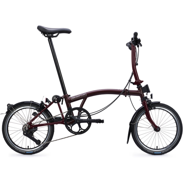 Faltrad Brompton C Line Explore Low Red Plum 12-Gang