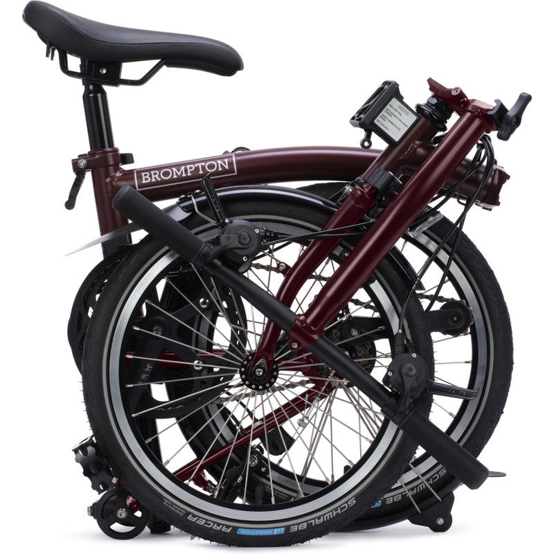 Faltrad Brompton C Line Explore Low Red Plum 12-Gang