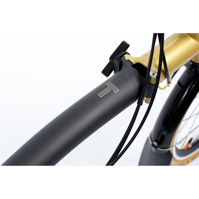 Faltrad Brompton T Line Ceratech Cobalt Black 12 Speed