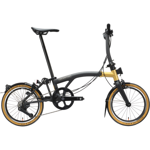 Faltrad Brompton T Line Ceratech Cobalt Black 4 Speed
