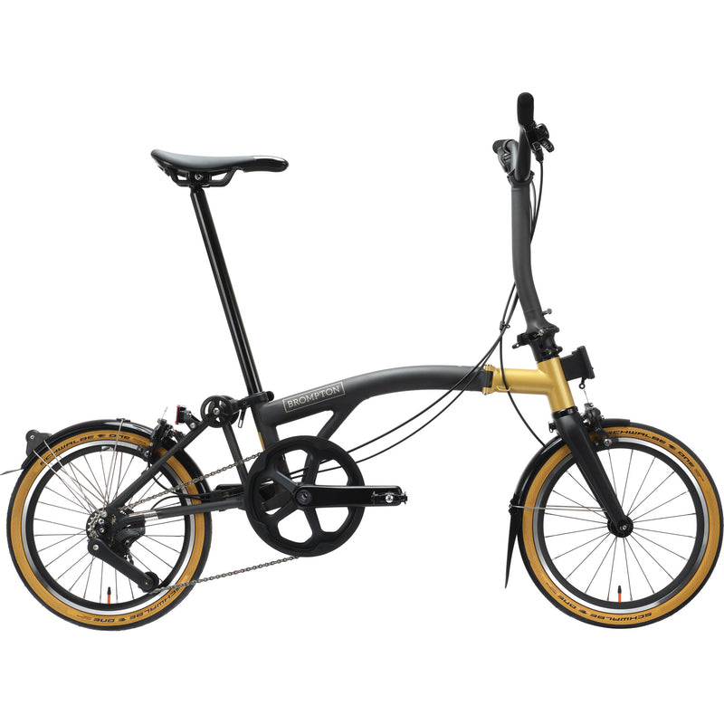Faltrad Brompton T Line Ceratech Cobalt Black 12 Speed