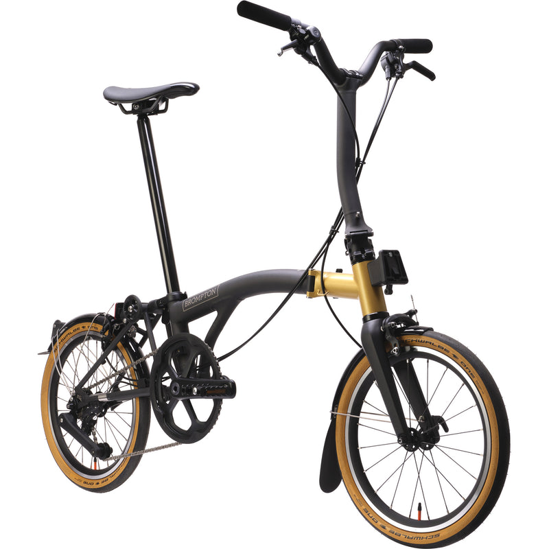 Faltrad Brompton T Line Ceratech Cobalt Black 12 Speed