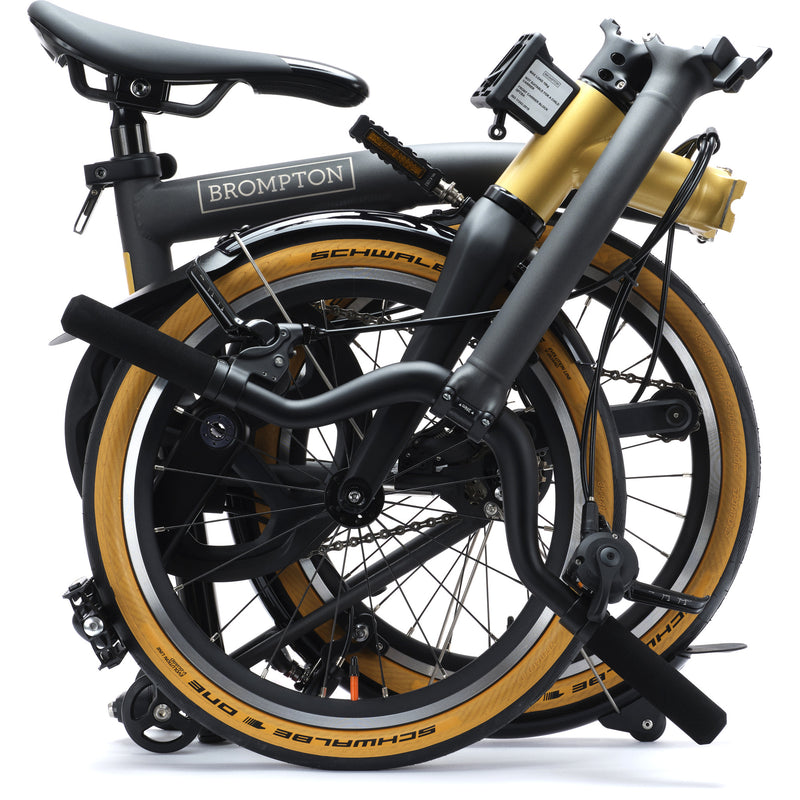 Faltrad Brompton T Line Ceratech Cobalt Black 12 Speed