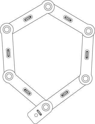 Abus Bordo 6100C/90 Black SH